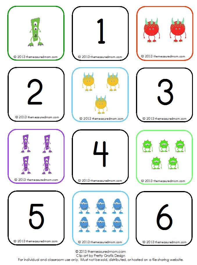 8 Free Printables for Counting Practice