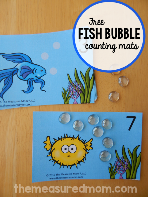 Counting Fish Worksheet For Preschool