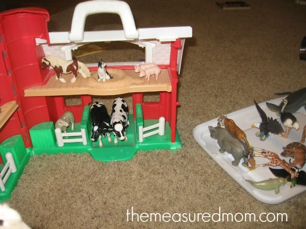 barn with animals