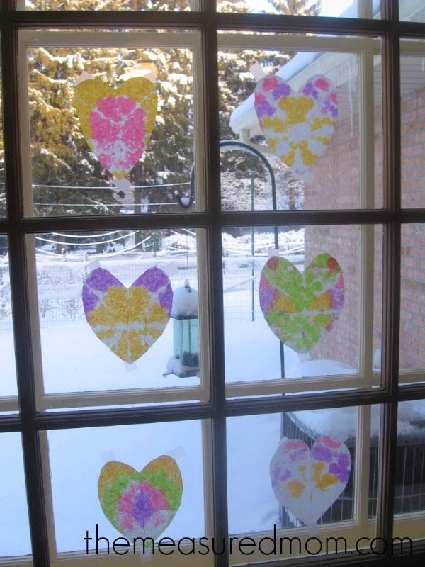 letter H tie dye hearts