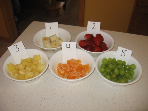 numbered fruit bowls