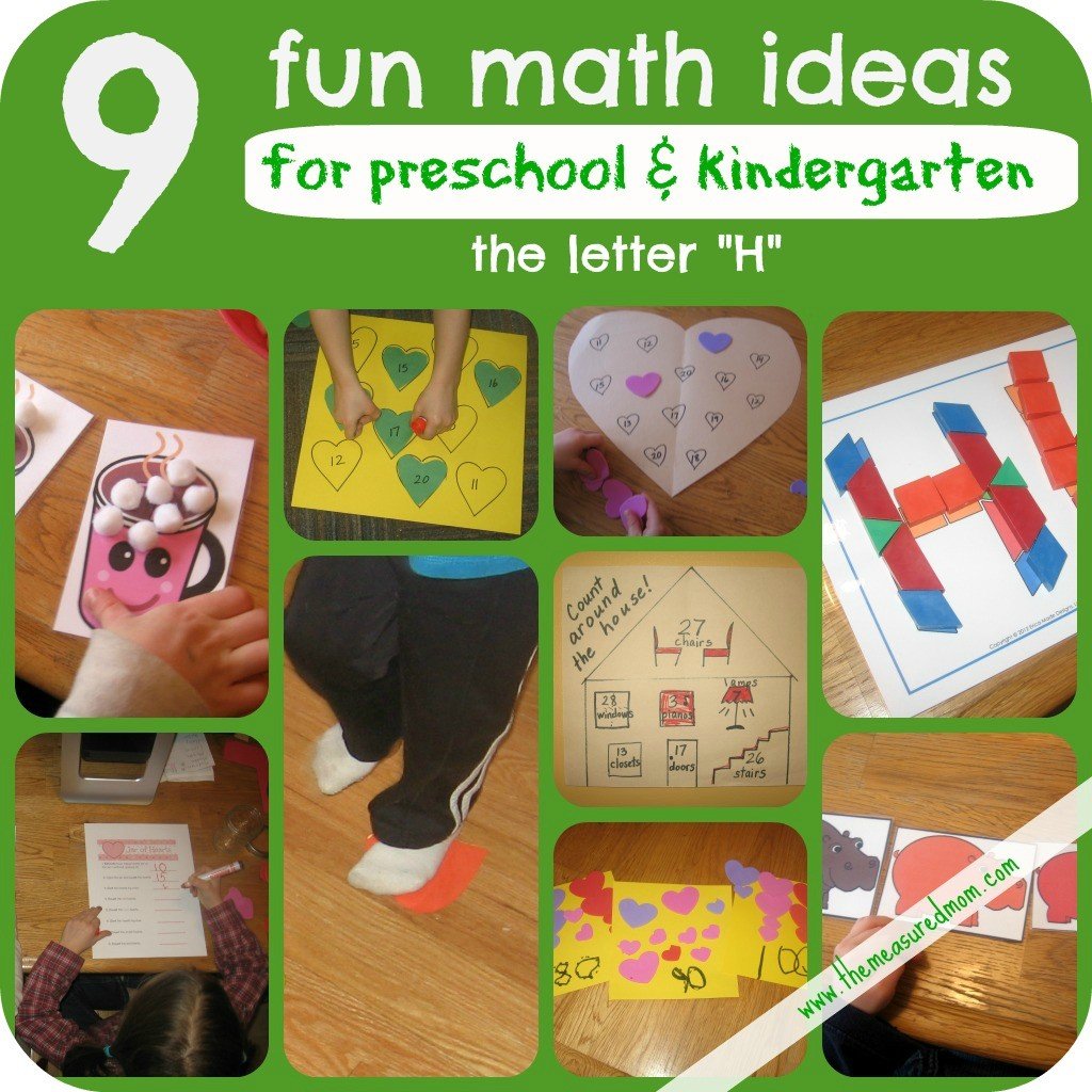 The Measured Mom - 9 Math Ideas for the letter H
