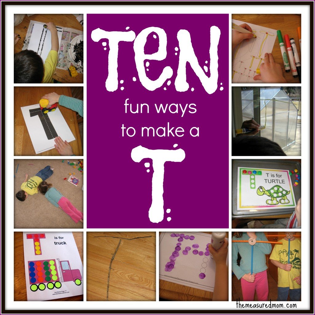 10 fun ways to make T - the measured mom