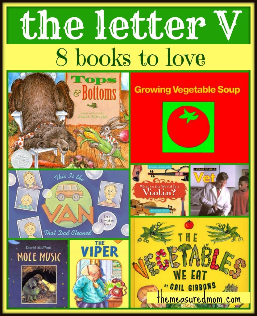 Letter V Books - the measured mom