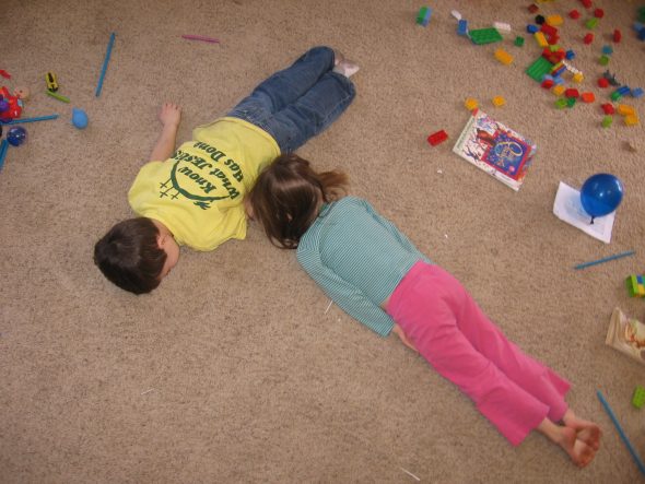 letter T with bodies