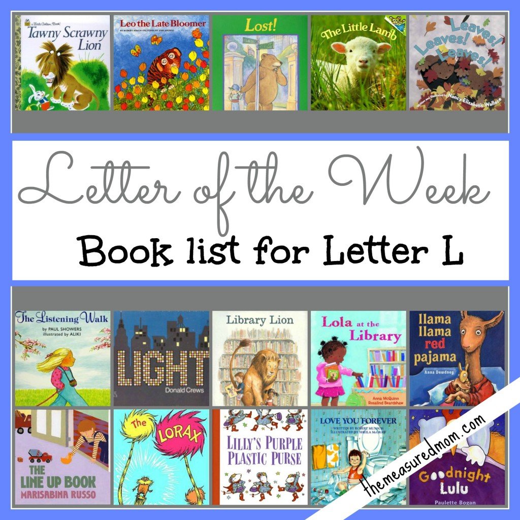 #letter of the week #book list for Letter L - the measured mom