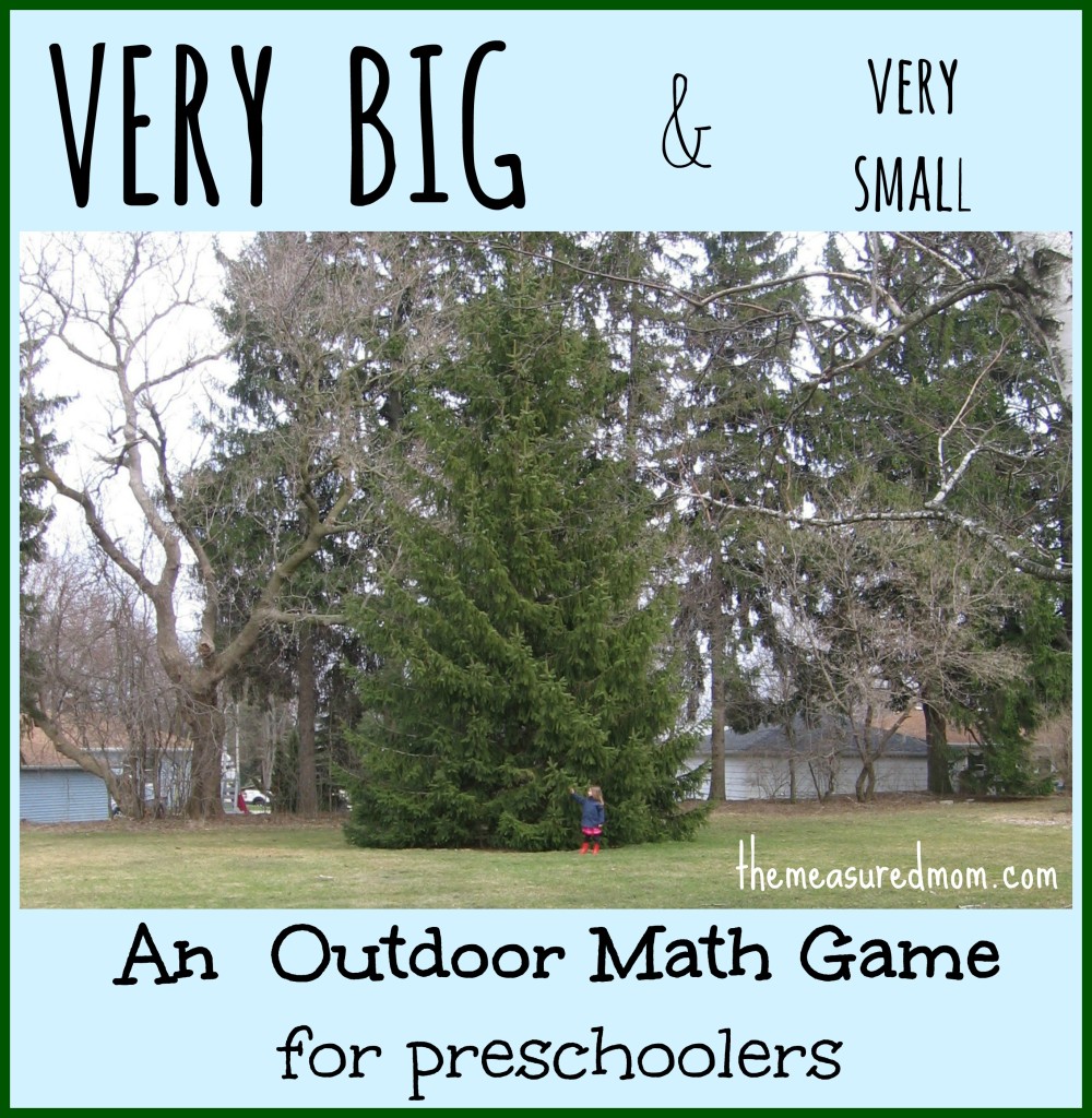 outdoor math game for preschoolers