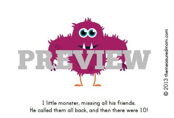 monster book printable (preview)