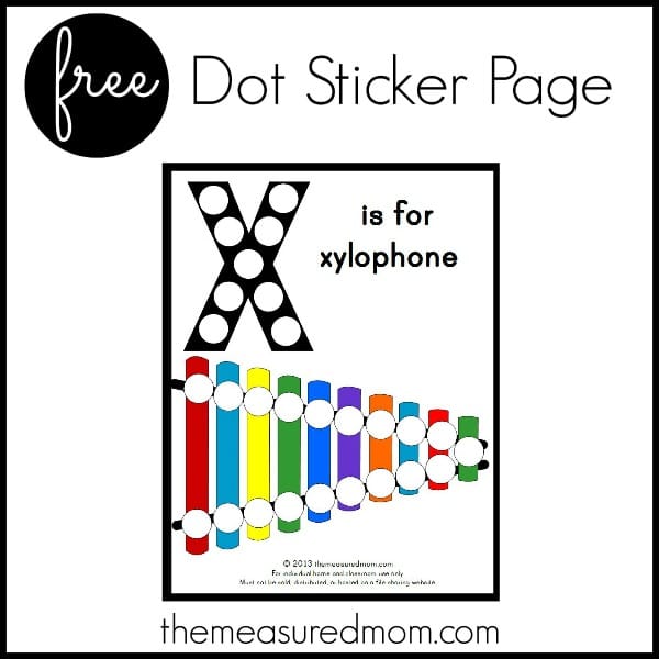 Looking for a Letter X printable? Print this freebie for your toddler or preschooler.