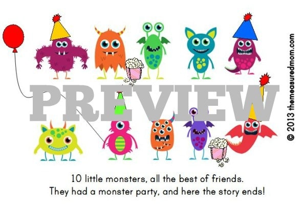 monster book printable (preview)