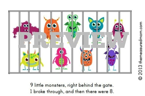 monster book printable (preview)