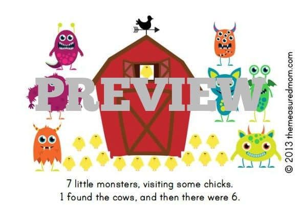 monster book printable (preview)