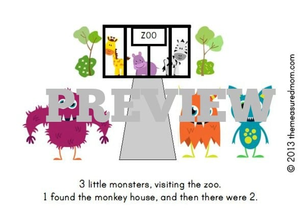 monster book printable (preview)