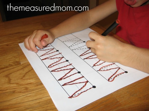 fun handwriting practice for preschoolers (8) - the measured mom