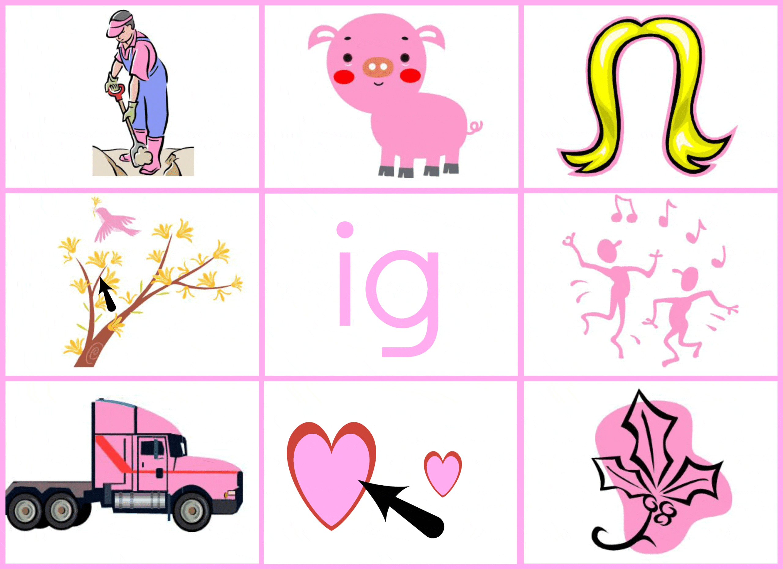 Check out these great reading mats for teaching short i - part of The Measured Mom's growing collection of free word family printables!