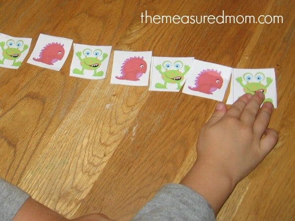 Check out this giant round-up of FREE monster math activities for kids from preschool-grade 1!