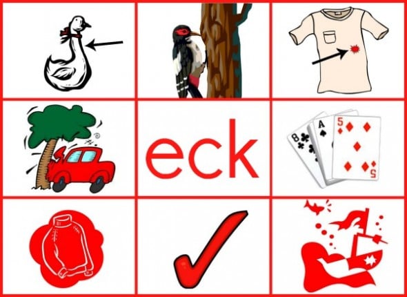 You'll find 7 free word family activities in this post - 7 read 'n stick mats for short e!