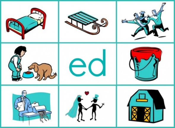 You'll find 7 free word family activities in this post - 7 read 'n stick mats for short e!