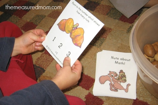 Check out this post for 6 fall math activities for preschool and kindergarten - with links to free printables!