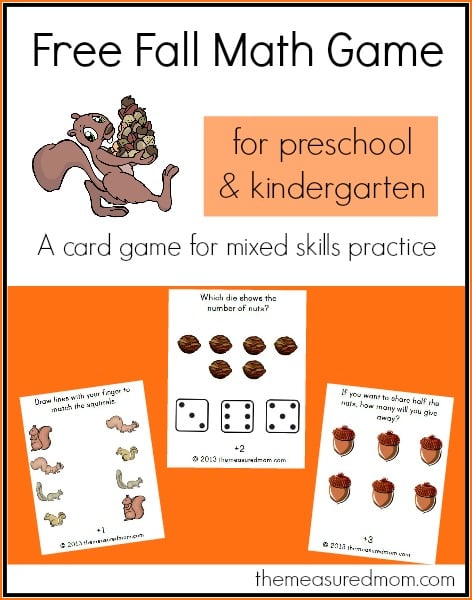 Free Fall Math Game - the measured mom