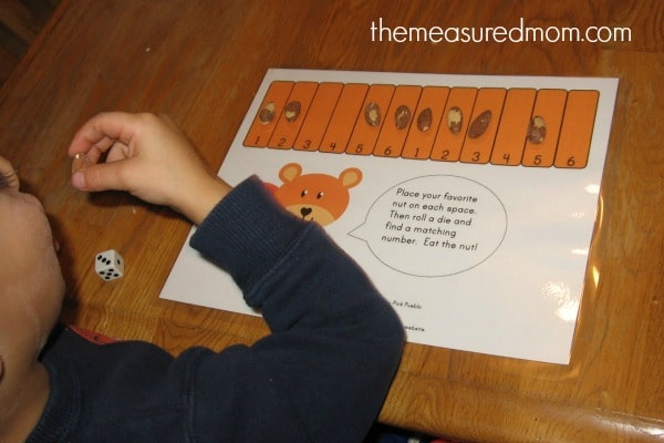 Check out this post for 6 fall math activities for preschool and kindergarten - with links to free printables!