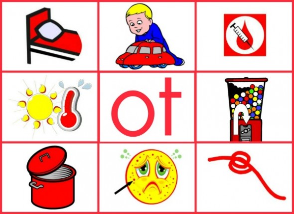 Looking for short o activities? Get 6 FREE word family mats and cards at The Measured Mom!