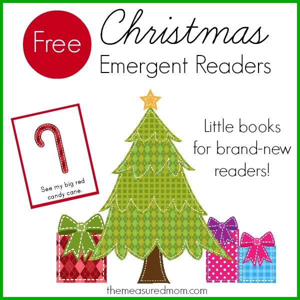 Free Christmas Emergent Readers sight Word big The Measured Mom