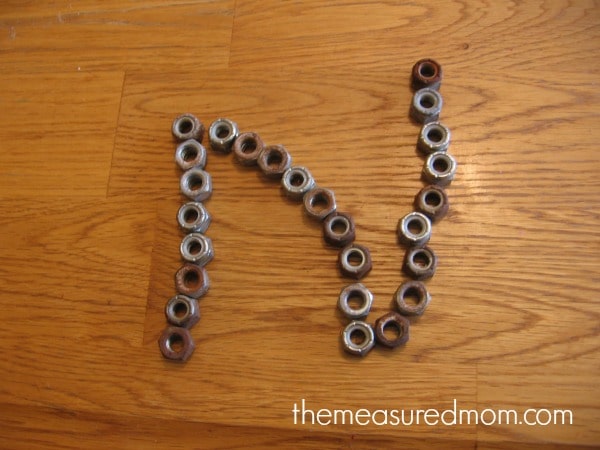 make letter N - the measured mom