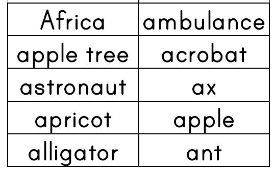 a word cards