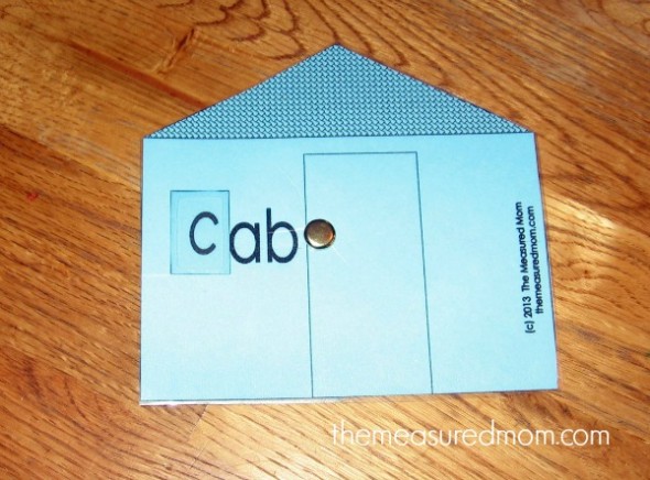 assemble word family houses 4
