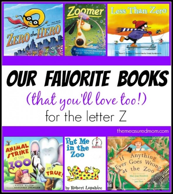 letter Z book list - the measured mom