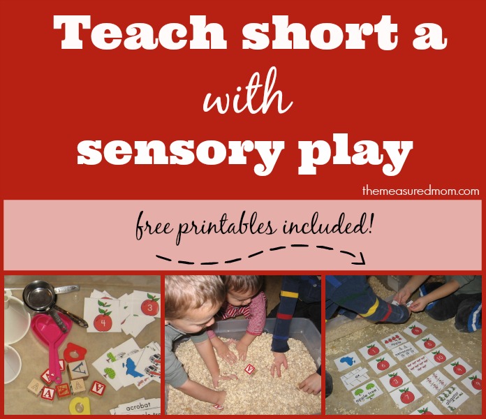 teach short a with sensory play - the measured mom