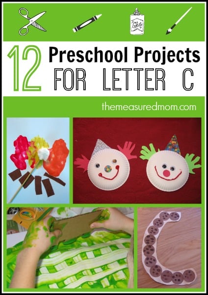 Looking for preschool arts and crafts for letter C? We've got 12 of them!
