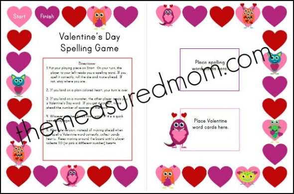Check out this fun Valentine's Day Spelling Game for kids in grades 1-3. Use it with any word list. And best of all, it's FREE!