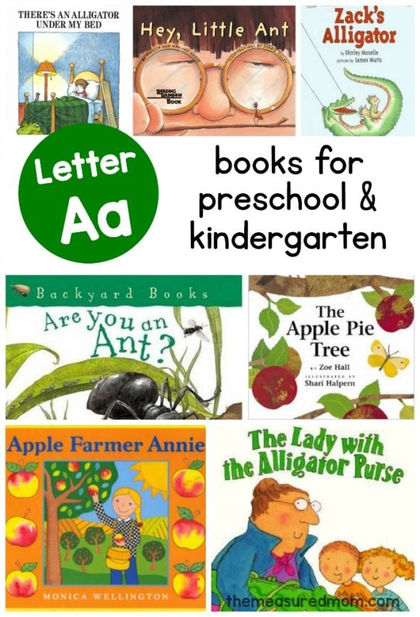 Check out this book list of fabulous books to teach letter A!