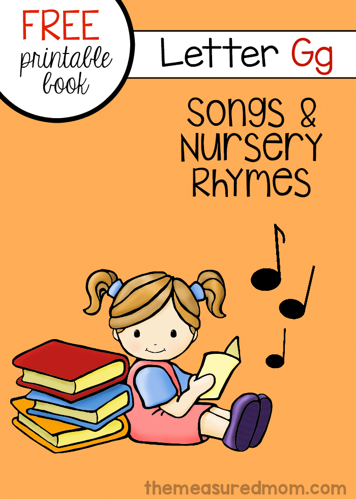 Visit this post to get a free printable book of nursery rhymes for toddlers and preschoolers.