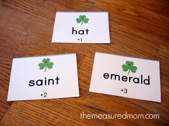 Looking for a St. Patrick's Day spelling activity? Print this game for free -- and use it for any word list!