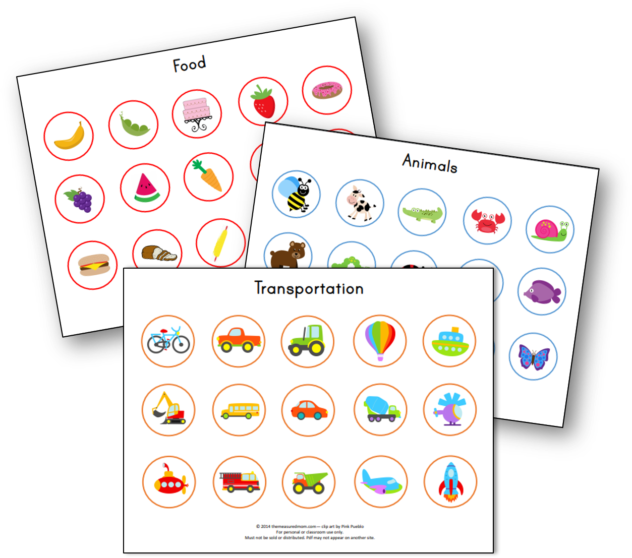 Printable Free Matching Activities for Toddlers - The Measured Mom