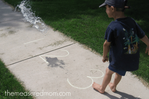 Looking for some outdoor math ideas? Here you'll find a variety of activities for kids in preschool, kindergarten, and first grade.