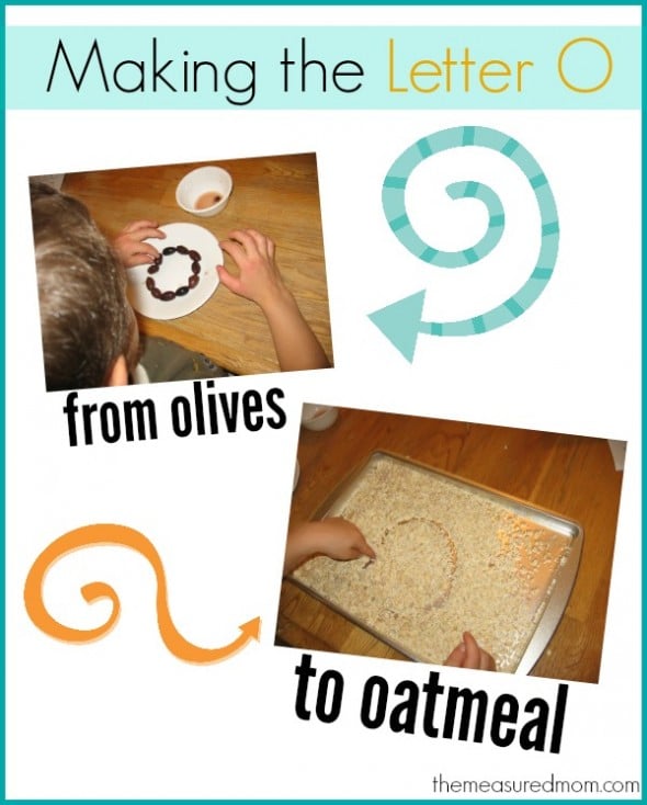 making the letter O