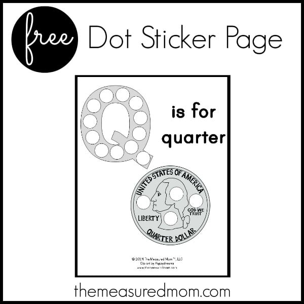Teach your little one about the shape and sound of Q with this free printable!