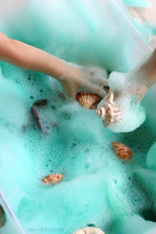 Bubbles make a great outdoor play activity! Here are seven fun ways to create and play with them. 