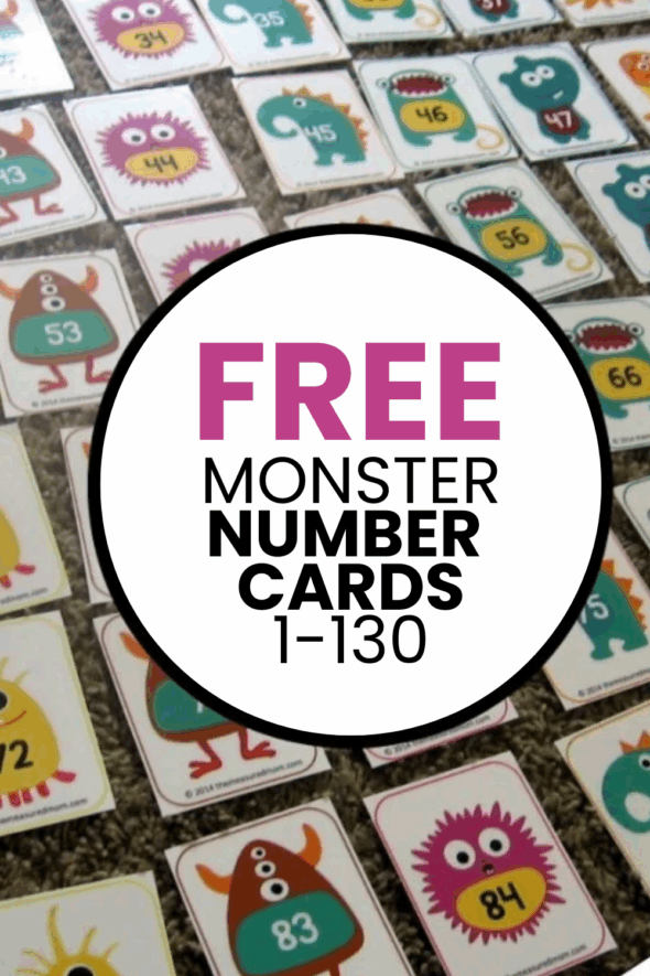 Do your own hundreds chart activities with these adorable (free) monster number cards. So many possibilities!