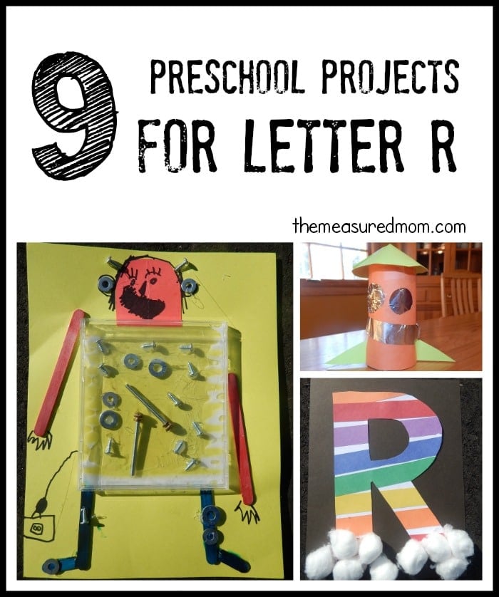 We've got such a great variety of letter R crafts and art projects for preschool!