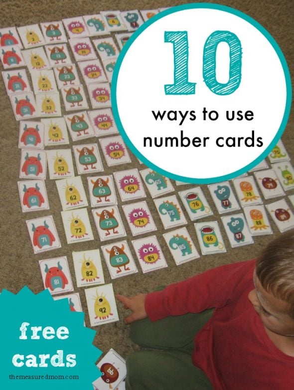 Make your own hundreds chart with these free monster number cards... and find other fun ways to use them! 