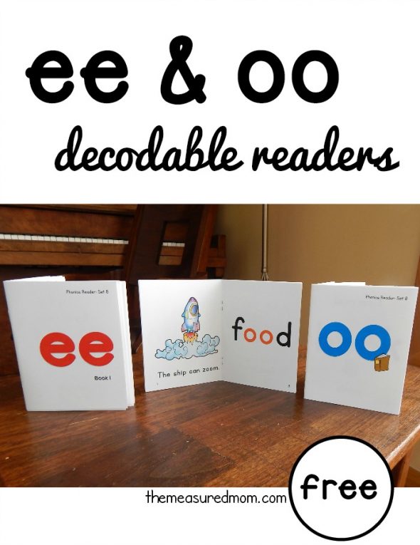 These free decodable books are great for learning ee and oo words!