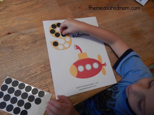 Get our free letter S printable... s is for submarine!