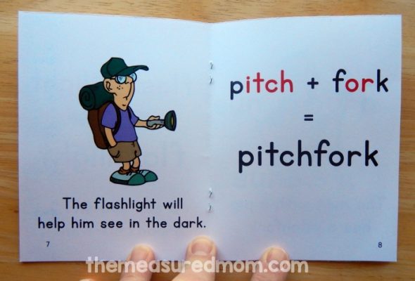 Teach kids to read compound words with these five FREE books! 