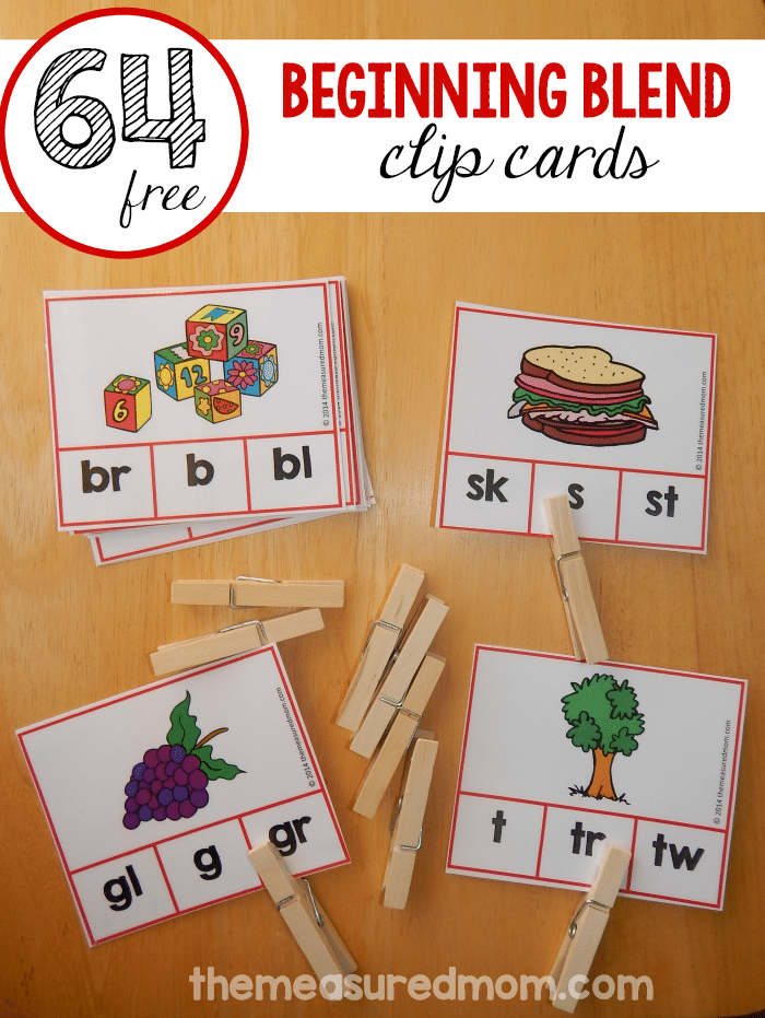 Such a hands on beginning blends activity! Get all 64 cards FREE. 