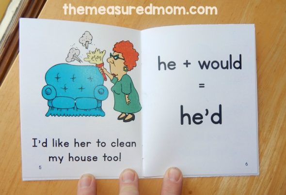 These free printable books are perfect to read alongside your contractions activities! 